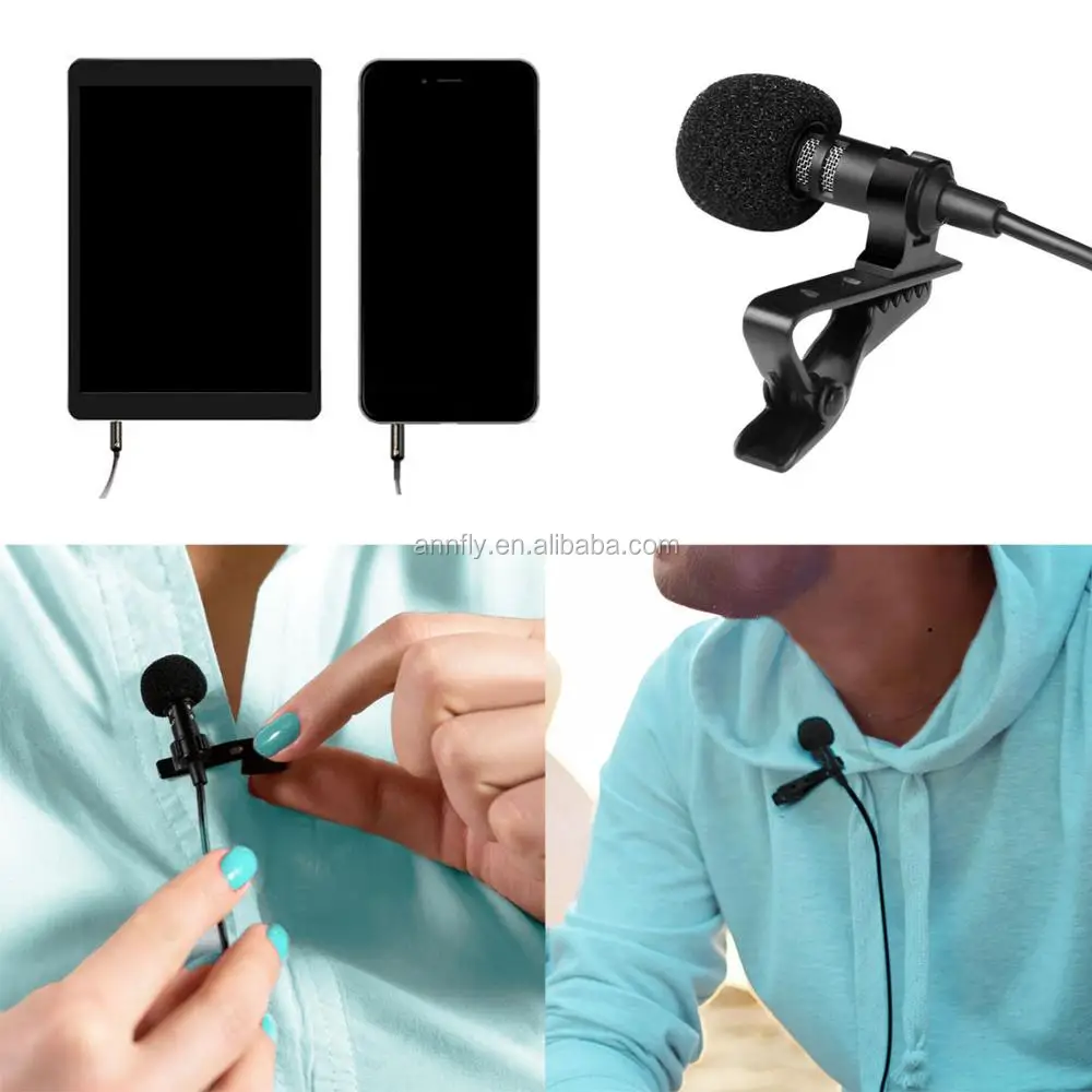35mm Filaire Clip Sur Mini Revers Mini Micro Casque Pour Téléphone