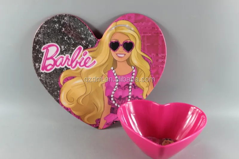 100% Melamine loving heart Plate and bowl set for kid's