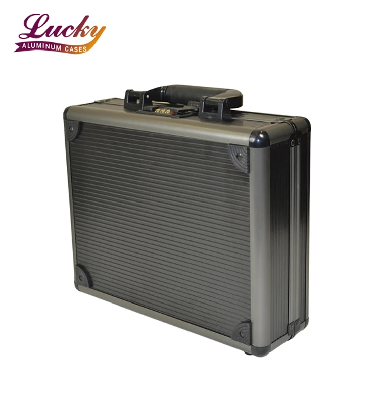 All Black Hard Aluminum Attache Case Business Professional Briefcase Buy Hard Plastic