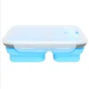 Wholesale Microwave Safe Silicone Lunch Box/Collapsible Silicone Food Storage Container