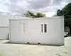 Prefabricated refugee luxury 20 feet flat pack container portable toilet