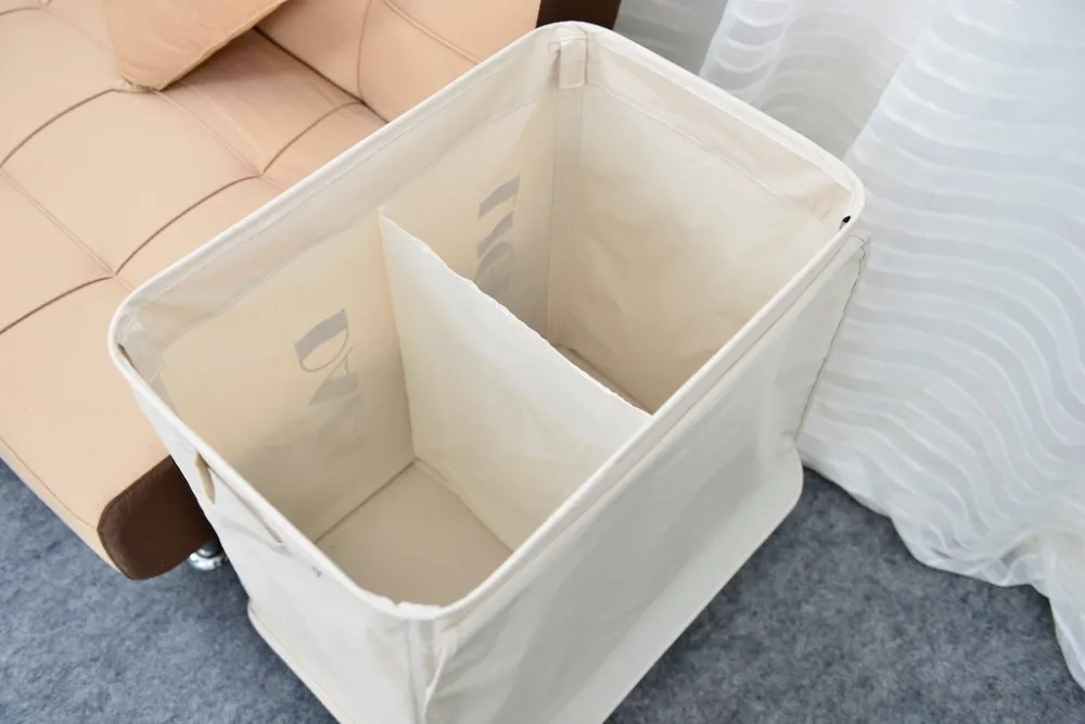 foldable laundry basket on wheels