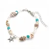 2019 European and American fashion cross-border new natural starfish shell beach anklet beads bracelet anklet jewelry