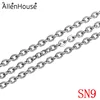 multi sizes Full Roll Stainless Steel Flat Cable Chain Oval Link Bulk Without Connectors, Fashion Jewelry Cable Chain