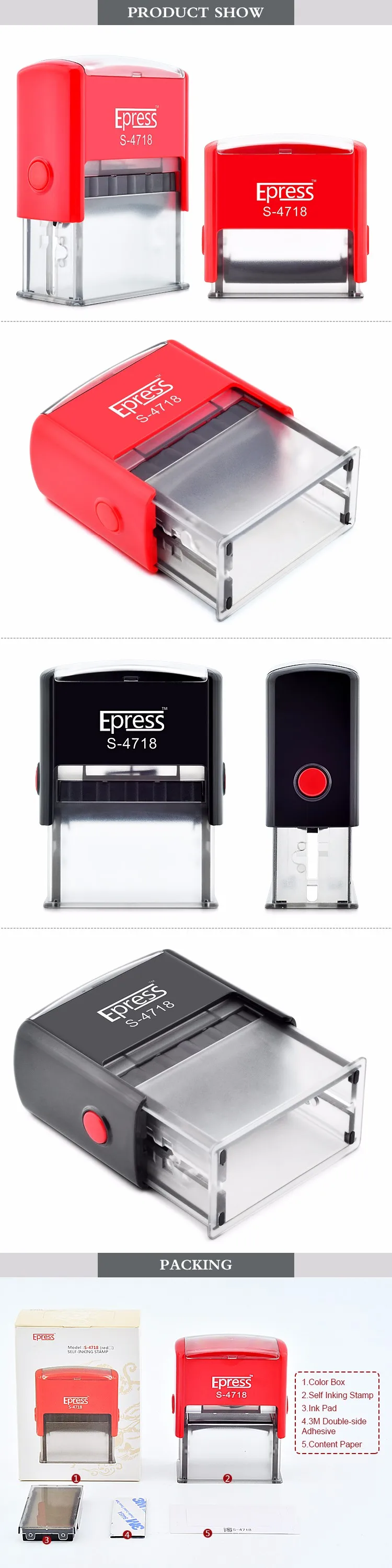 Rubber Stamp Printer 47x18 Self Inking Stamp With Ink Pad Buy Stamp