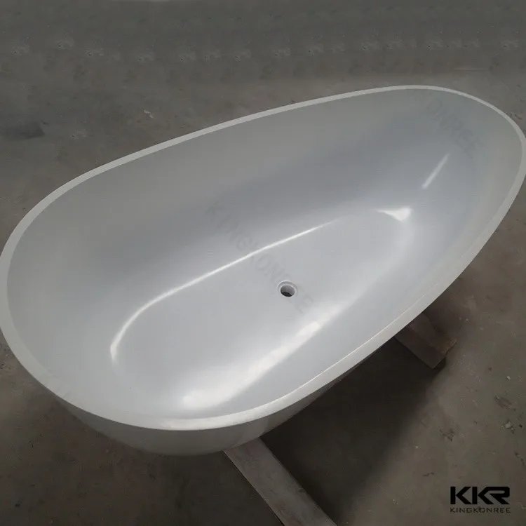 Various Design Stone Resin Matte Black Folding Portable Freestanding