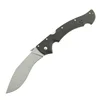 High performance large size 58 HRC lock back ABS handle deep cold finish steel folding tactical hunting knife outdoor EDC tool