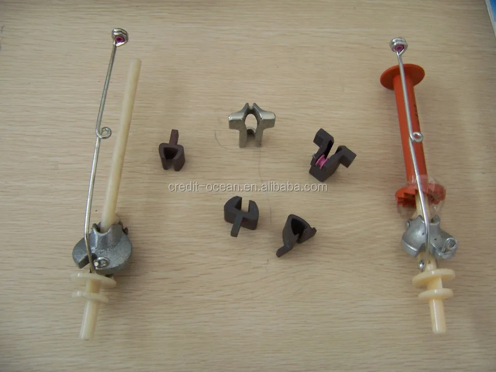 Credit Ocean Red Blue Braiding Machine Spare Parts Bobbins And Spindles