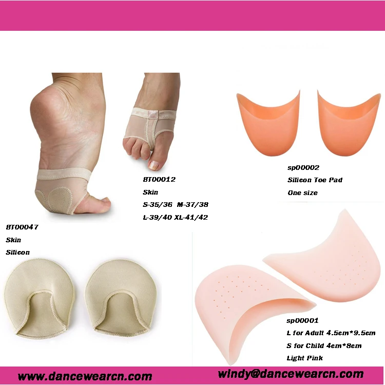 2 Pairs Foot Thong Toe Undies Half Lyrical Shoe Forefoot Dance Paws Cover