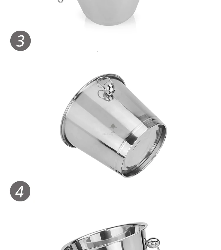 Top-Selling cost-effective stainless steel double wall ice bucket
