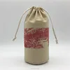 Custom Wine Gift Bottle Linen Bags With Printing