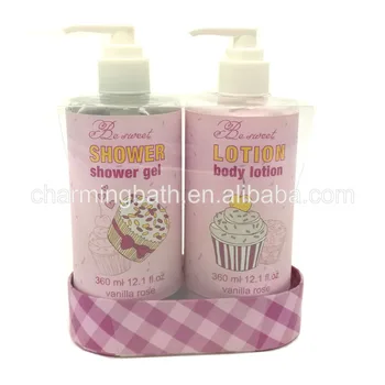 shower gel body lotion