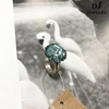 Platinum lake placid blue romantic ring