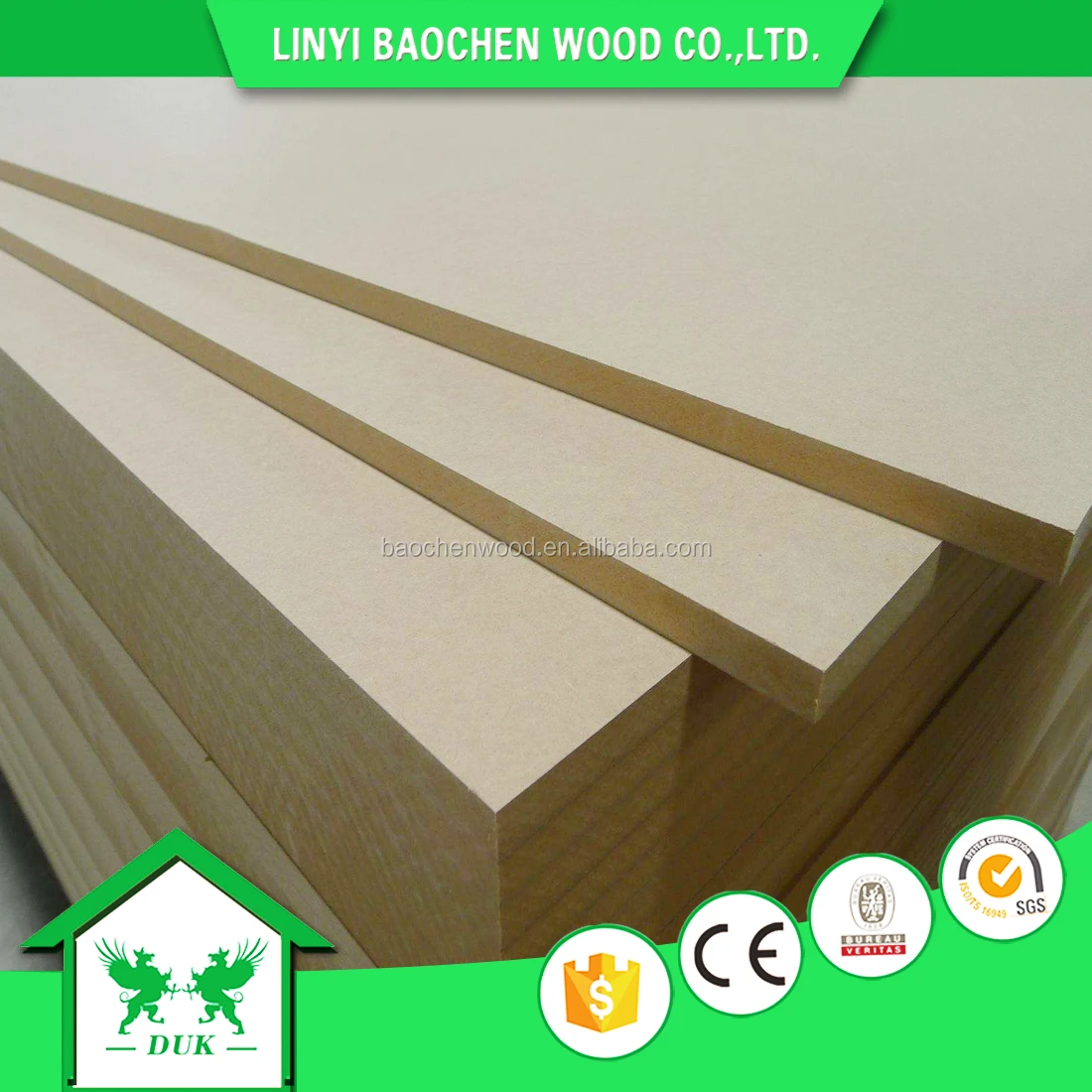 4.5mm 5mm 6mm Raw Mdf/plain Mdf Hdf /melamine Mdf Board - Buy Mdf Board ...