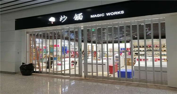 product-Zhongtai-Commercial transparent sliding folding polycarbonate door for shop-img