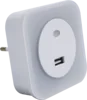 LED small night light 0.6w plastic 220V USB Europe plug