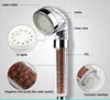 Stone Negative Ion 7 Color Flash Changing LED Bathroom Shower Head & Easy To Install With Built In Water Filter