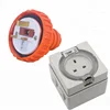 3 flat pin 250V 13A UK standard Industrial Electrical ip68 weatherproof waterproof sockets and plugs for power supply