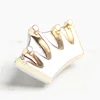 New style high grade crown-shaped two sided alloy badges