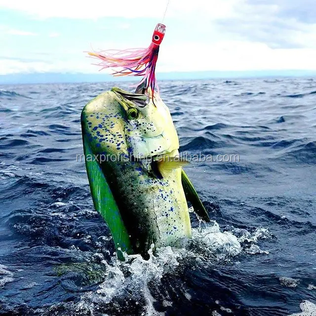 Saltwater Fishing Lure Mahi Tuna Wahoo Dorado Billfish Offshore Trolling Skirt 