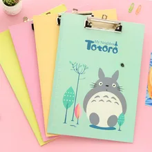 Free shipping Stationery Creative Students Writing Pad Folder Stationery Totoro Folder Art Sketch Drawing ClipBoard