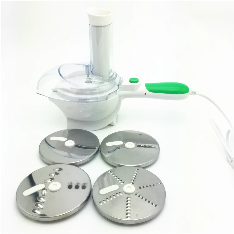 4 Blades Electric Salad Maker Multi Function Slicer,Handheld Salad