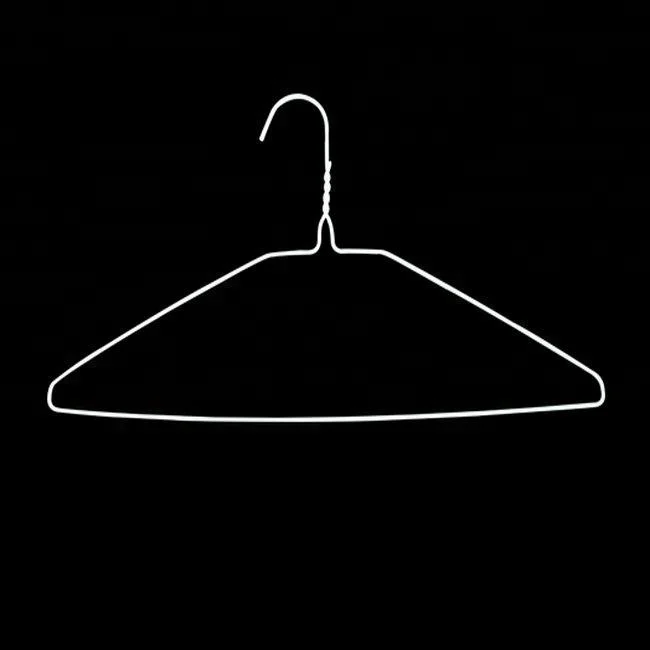 White Coated Galvanized Wire Hanger 2.3mm Buy Wire Clothes Hanger
