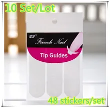 10 x prego francês dica guias etiqueta C estilo guias etiqueta DIY Stencil hot, + Frete grátis
