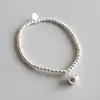 S925 Round Beads Shape Charm Bracelet for Women