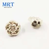 Plating gold abs plastic free 3d flowers shirt accessories button for clothes
