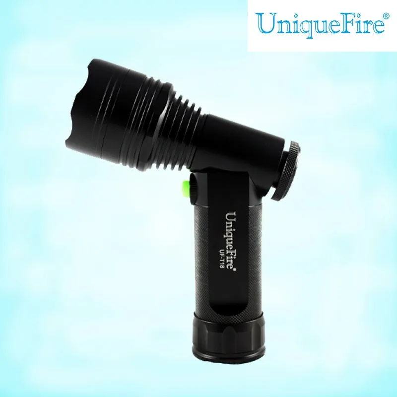 UniqueFire 4000Lumens incandescent test torch light model right angle flashlight