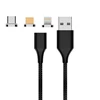 Shenzhen Youxg 3 in 1 Nylon Braided Magnetic Fast Charging Cable with Side LED light