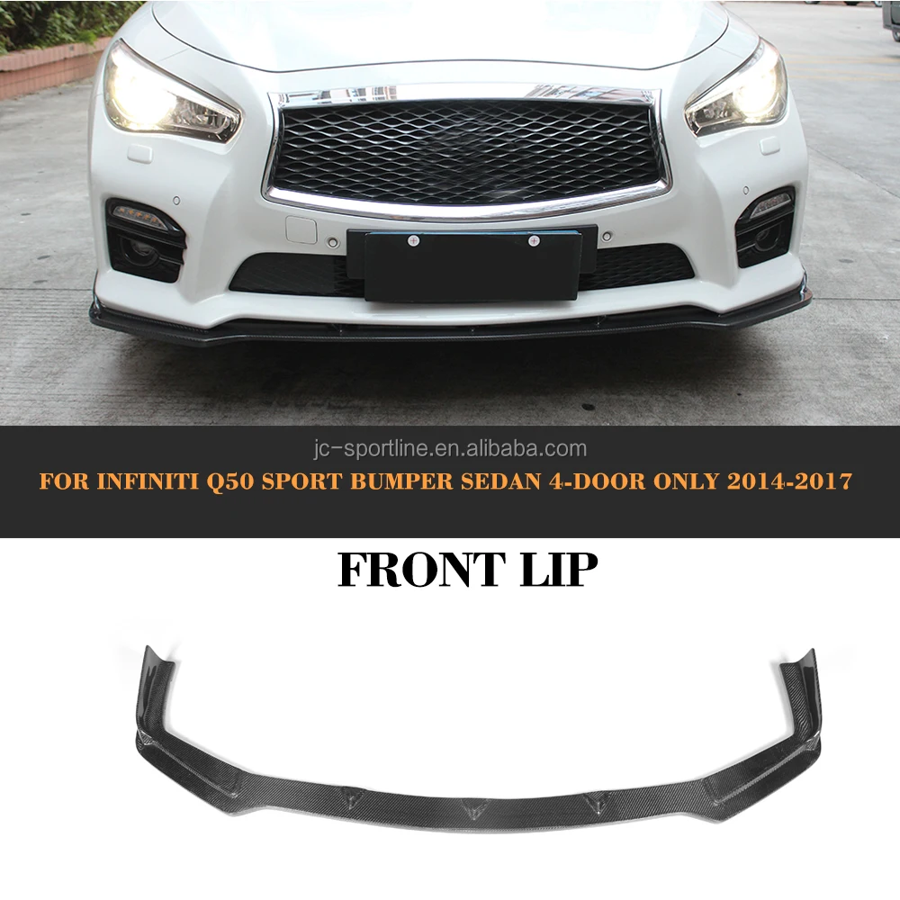 Carbon Fiber Front Bumper Lip For Infiniti Q50 Sport Bumper 2013 Buy