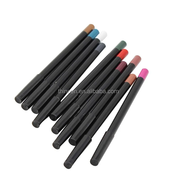 Private label high pigment 10 color eyeliner pencil