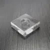 clear transparent acrylic block with hole,solid acrylic block,laser etching acrylic block