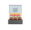 High end different patterns window design small macaron paper boxes
