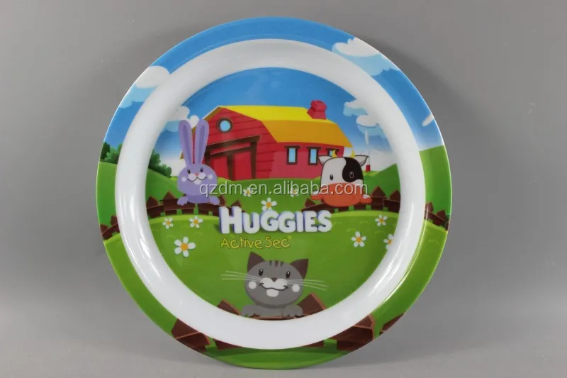 8.5" Sales Promotion Melamine Dinner Plate For Kid's