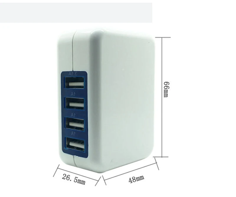15.5W 5V Usb Wall Charger For Samsung 4 Port Foldable EU/US Plug Quick Charging For iPhone Charger