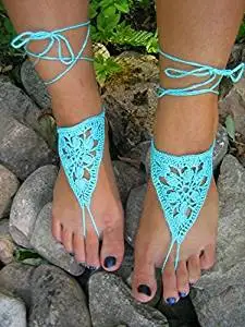 Buy Green Wedding Sandals Wedding Accessory Sexy Beach Sandals