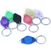 7 Colors Shell Key Ring 365nm UV Banknote Inspection LED Keyring Purple UV Light Glue Keychain