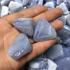Nice!2-3CM Natural Blue Lace Agate Tumbled Crystal Healing Energy Stones For Wholesale