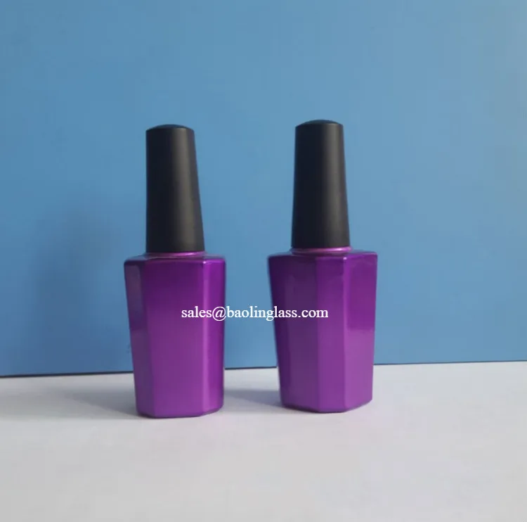15ml(1/2 Oz) Empty Nail Polish Bottles Cylindrical Glass Bottles Vials