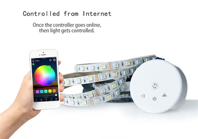 Hot selling! WiFi+RF wifi led rgbw rgb controller with 24key ir remote for led strip 5mm by SmartPhone