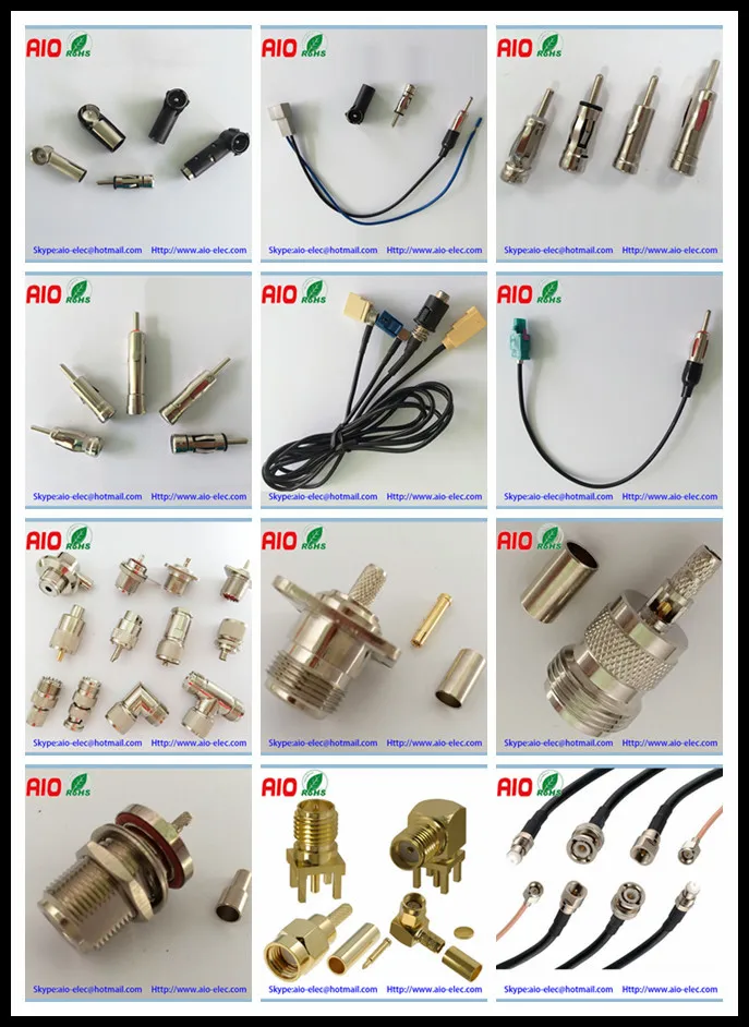 5 Pack Universal Car Radio Standard Male Antenna Plug Connectors