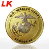4 inch metal american adult eagle challenge gold coin