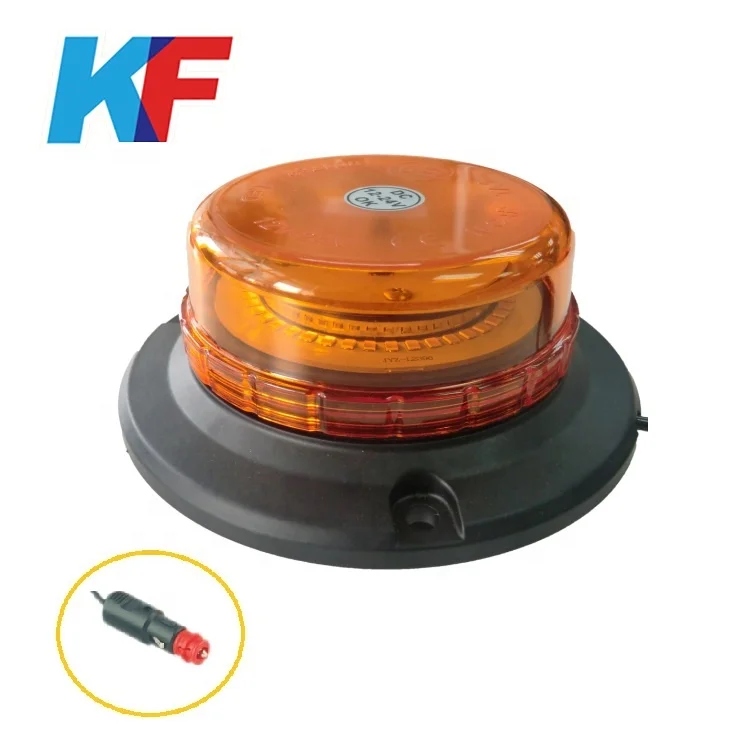 R65,R10 Car Ultrathtin Amber Mini Emergency Safety Rotating LED Strobe Warning Beacon Light For Forklift,KF-WB-400SM(MAGNET)