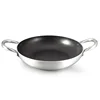 Kitchen Chef Cookware Induction Polished Fry Pan Aluminum Nonstick Skillet with Rivet Handle