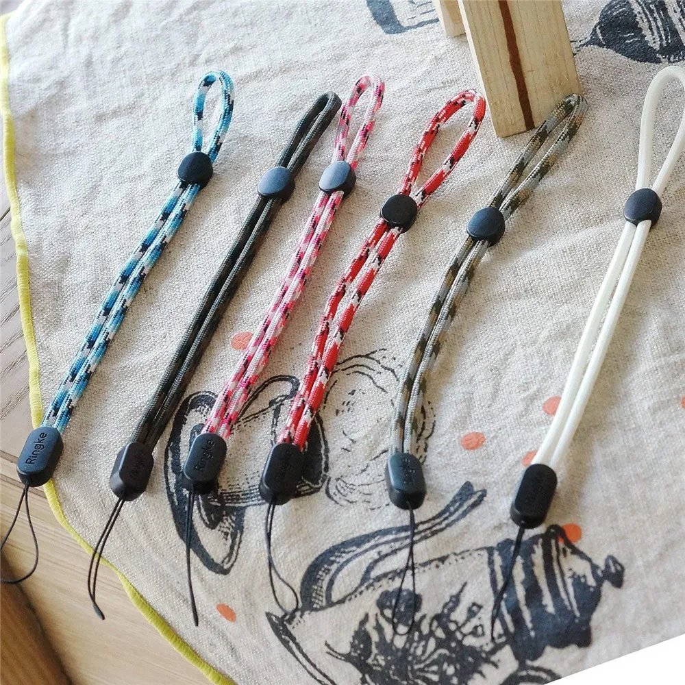 Adjustable Paracord Lanyard Wrist Strap Key Chain For Cell Phone Camera