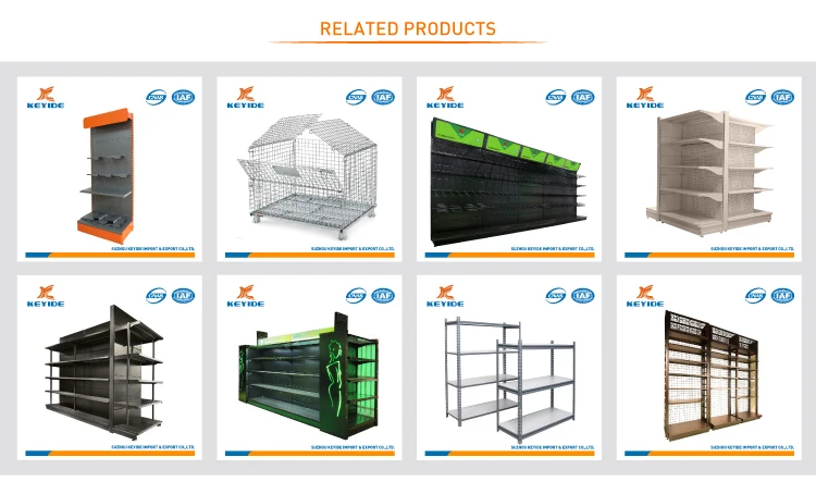 Customized Design Wire Mesh Shelf With Wire Basket And Metal Display ...