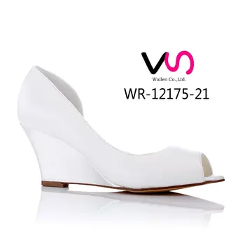 New Comfortable Bridal Shoes In Small Wedge Women Dress Shoes